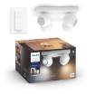 Spot Philips Hue Buckram White BT 4x5W White Ambiance