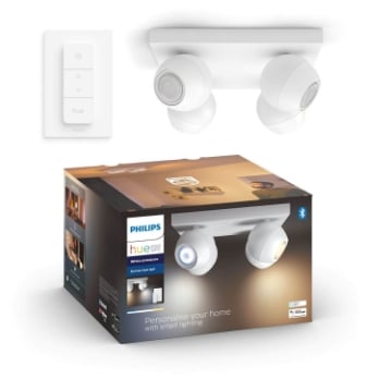 Spot Philips Hue Buckram White BT 4x5W White Ambiance