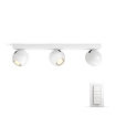 Spot alb Philips Hue Buckram BT 3x5W White Ambiance