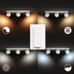 Spot alb Philips Hue Buckram BT 3x5W White Ambiance