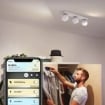 Spot alb Philips Hue Buckram BT 3x5W White Ambiance