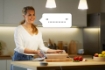 Plafoniera LED neagra WiZ Rune 21W 2100lm WiFi BT lumina colorata