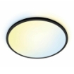 Plafoniera LED neagra WiZ SuperSlim 32W 3800lm WiFi BT Tunable White