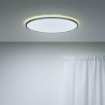 Plafoniera LED neagra WiZ SuperSlim 32W 3800lm WiFi BT Tunable White