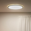 Plafoniera LED neagra WiZ SuperSlim 32W 3800lm WiFi BT Tunable White