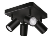 Spot WiZ Imageo Black 4x5W 1380lm WiFi BT lumina colorata