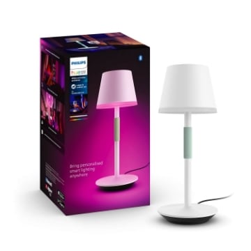 Veioza alba Philips Hue Go BT 6.2W White and Color Ambiance