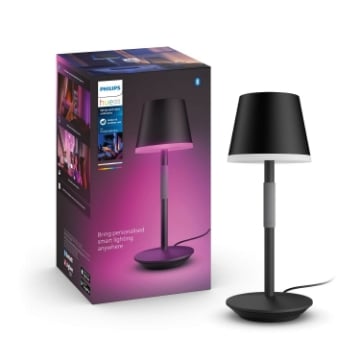 Veioza neagra Philips Hue Go BT 6.2W White and Color Ambiance