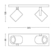 Spot alb Philips Hue Argenta BT White and Color Ambiance PS03779