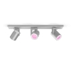 Philips Hue Spot Argenta Silver BT 3x5.7W White and Color Ambiance PS03784