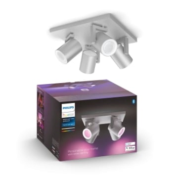 Spot Philips Hue Argenta Silver BT White and Color Ambiance PS03787