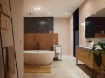 Plafoniera LED smart alba baie Philips Hue Xamento M BT 33.5W 2350lm IP44 White and Color Ambiance
