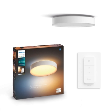Plafoniera LED smart baie Philips Hue Devere White M 19.2W 2450lm White Ambiance 4116531P6