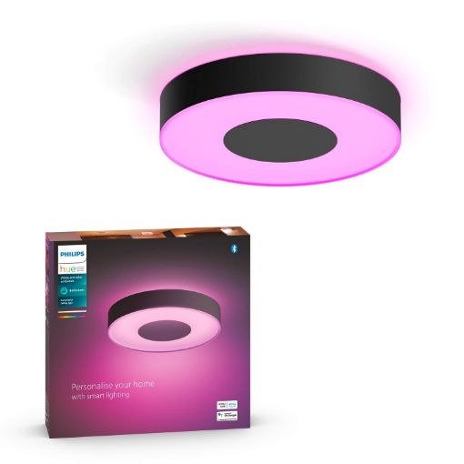 Plafoniera neagra baie Philips Hue Xamento BT 33.5W 2350lm IP44 White and Color Ambiance