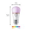 Imagine Bec LED Philips Smart E27 P45 4.9W 470lm Full Color