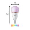 Bec LED Philips Smart E14 P45 4.9W 470lm Full Color