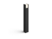 Stalp negru exterior Philips Hue Fuzo 9W lumina calda