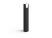 Stalp negru exterior Philips Hue Fuzo 9W lumina calda