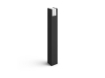 Stalp negru exterior Philips Hue Fuzo 9W lumina calda