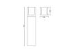 Stalp negru exterior Philips Hue Fuzo 9W lumina calda