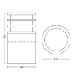 Philips Hue Outdoor Postament Lucca Anthracite White PS03581