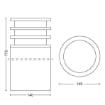 Philips Hue Outdoor Postament Lucca Anthracite White PS03581