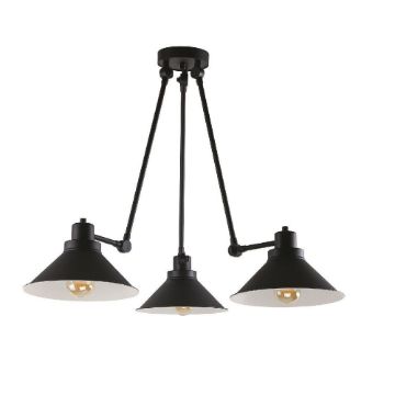 Lustra dormitor Nowodvorski Techno Black-White 9142 otel negru