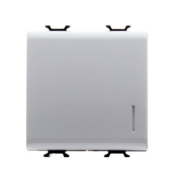 Intrerupator LED modular cap scara Gewiss Chorus 2 module 16A alb GW10072