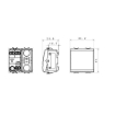 Intrerupator LED modular cap scara Gewiss Chorus 2 module 16A alb GW10072
