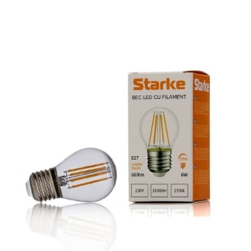 Bec LED Starke Vintage 6W P45 E27 600LM lumina calda ST00728