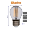 Bec LED Starke Vintage 6W P45 E27 600LM lumina calda ST00728