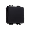 Intrerupator modular simplu Gewiss Chorus 2 module 16A negru GW12031