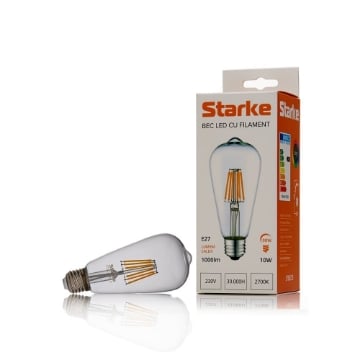 Bec LED Starke Vintage 10W ST64 E27 1000LM lumina calda ST00725