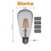 Bec LED Starke Vintage 10W ST64 E27 1000LM lumina calda ST00725