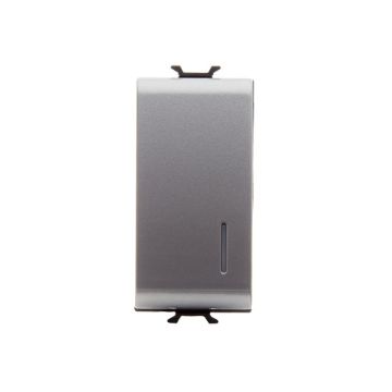Intrerupator LED modular cap scara Gewiss Chorus 1 modul 16A titan GW14052