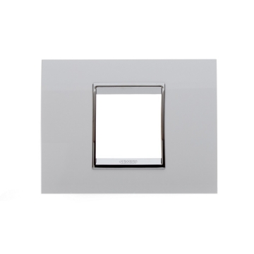 Rama decorativa Gewiss Chorus Lux 2 module alba GW16202TB