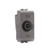 Priza modulara TV directa Gewiss Chorus 1 modul titan 0DB conector tata GW14361
