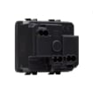 Priza modulara schuko Gewiss Chorus standard german 2 module 16A 2P+E negru GW12241