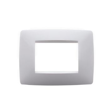 Rama decorativa Gewiss Chorus Monochrome One 3 module alba GW16103TB