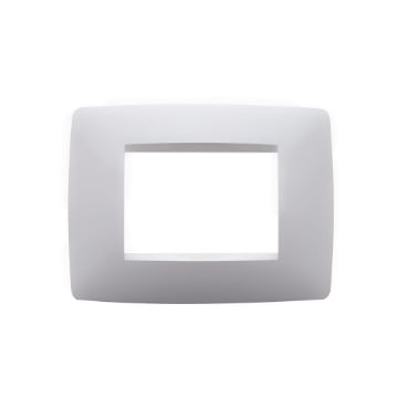 Rama decorativa Gewiss Chorus Monochrome One 3 module alba GW16103TB