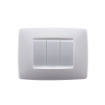 Rama decorativa Gewiss Chorus Monochrome One 3 module alba GW16103TB