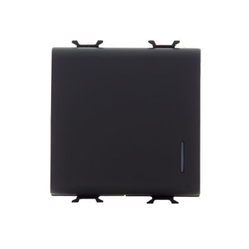 Intrerupator LED modular cap scara Gewiss Chorus 2 module 16A negru GW12072
