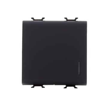 Intrerupator LED modular cap scara Gewiss Chorus 2 module 16A negru GW12072