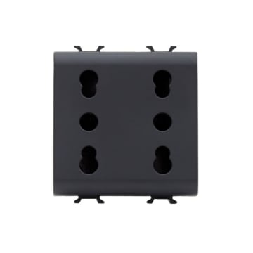 Priza Dubla Gewiss 2x2P+E 16A P17-11 GW12208