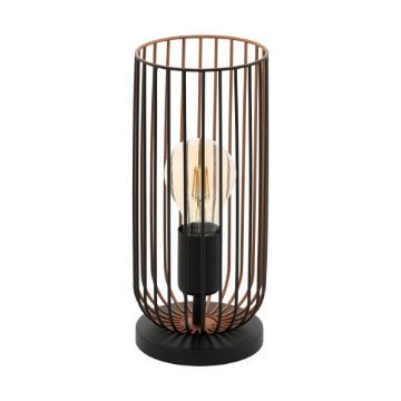 Veioza Eglo Roccamena Black-Copper 49646 