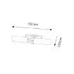 Aplica LED baie Rabalux Jim Chrome 5750