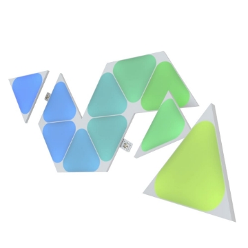 Kit extensie 10 panouri inteligente Nanoleaf Shapes Triangles Mini NL48-1001TW-10PK