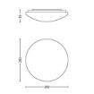 Plafoniera LED alba Philips Suede 12W lumina calda PC02225