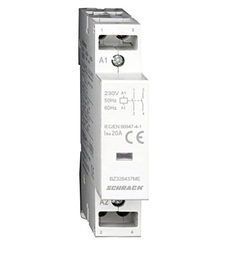 Contactor modular Schrack Amparo 1UH 20A 2ND, BZ326437ME