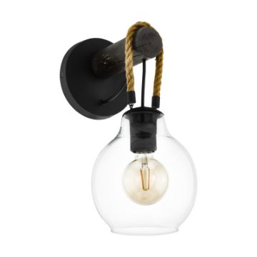 Aplica rustica Eglo Roding Black-Brown 43619